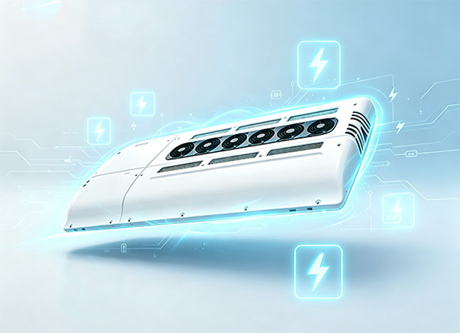 Electric bus air conditioning