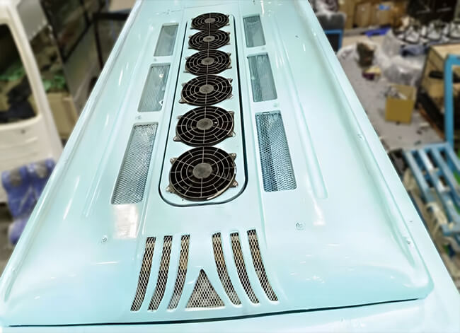 Electric bus air conditioning