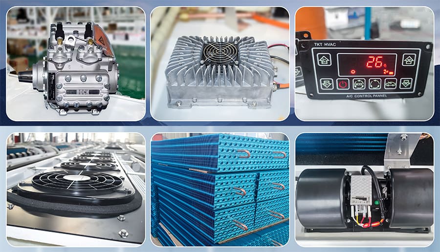 bus air conditioner parts