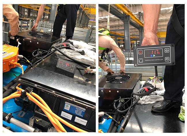 Battery thermal management installation diagram