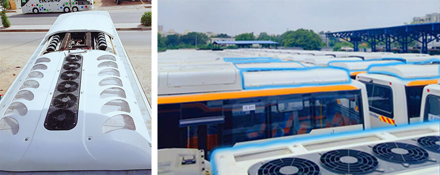 Integrated design of bus air conditioning system