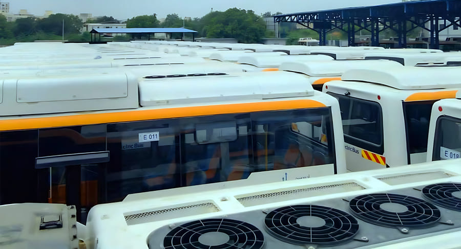 electric bus air conditioning