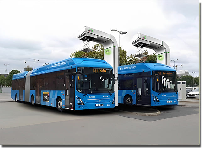 commercial ev bus chargers