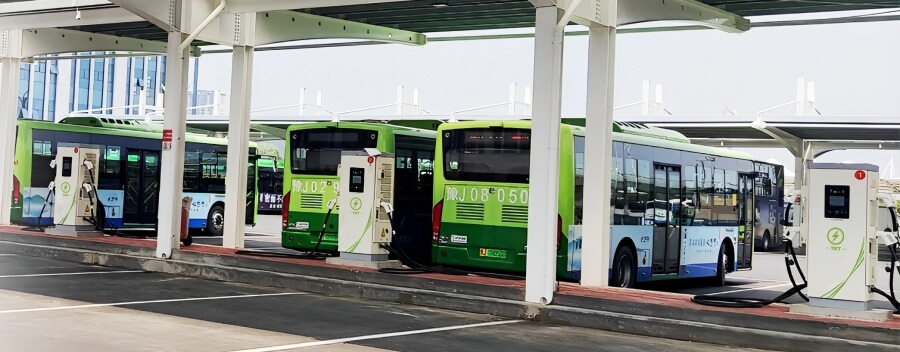 electric bus charging station