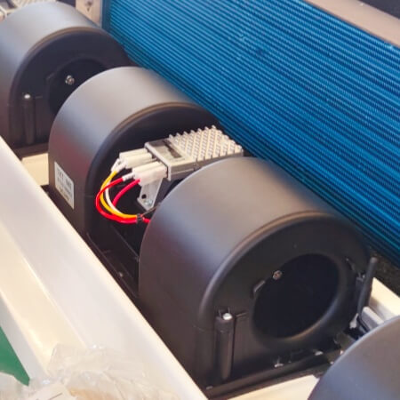 ventilador del aire acondicionado del autobús