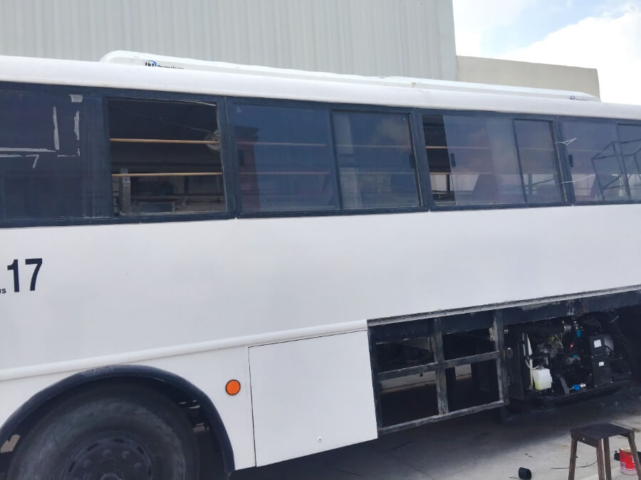 air conditioning on buses