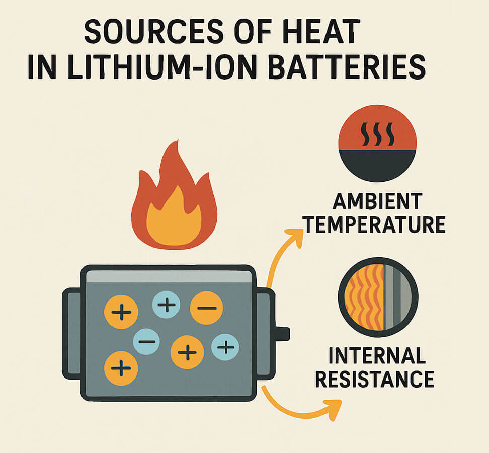 Sources of Heat in Battery Packs