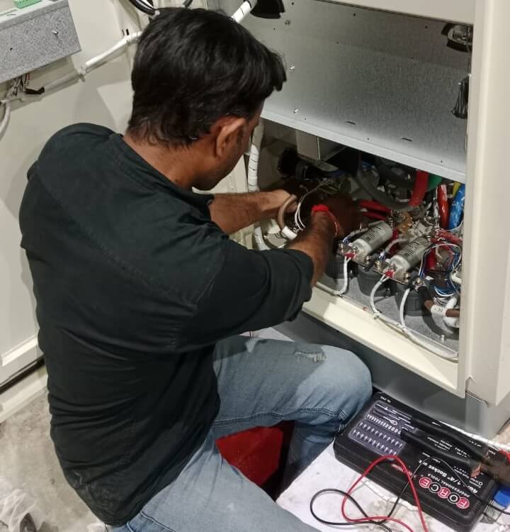 EV charging station maintenance